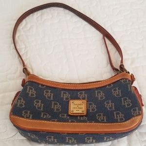 Dooney & Bourke Vintage Signature Denim Small Zip-